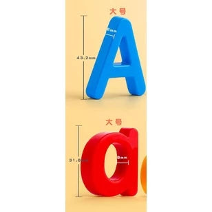 Letras alfabeto magnético educativo 26/37 peças