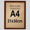 Moldura Quadro A4 Com Duratex 21x30cm